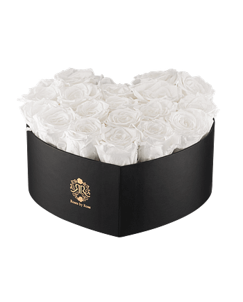 hartvormige doos met rozen